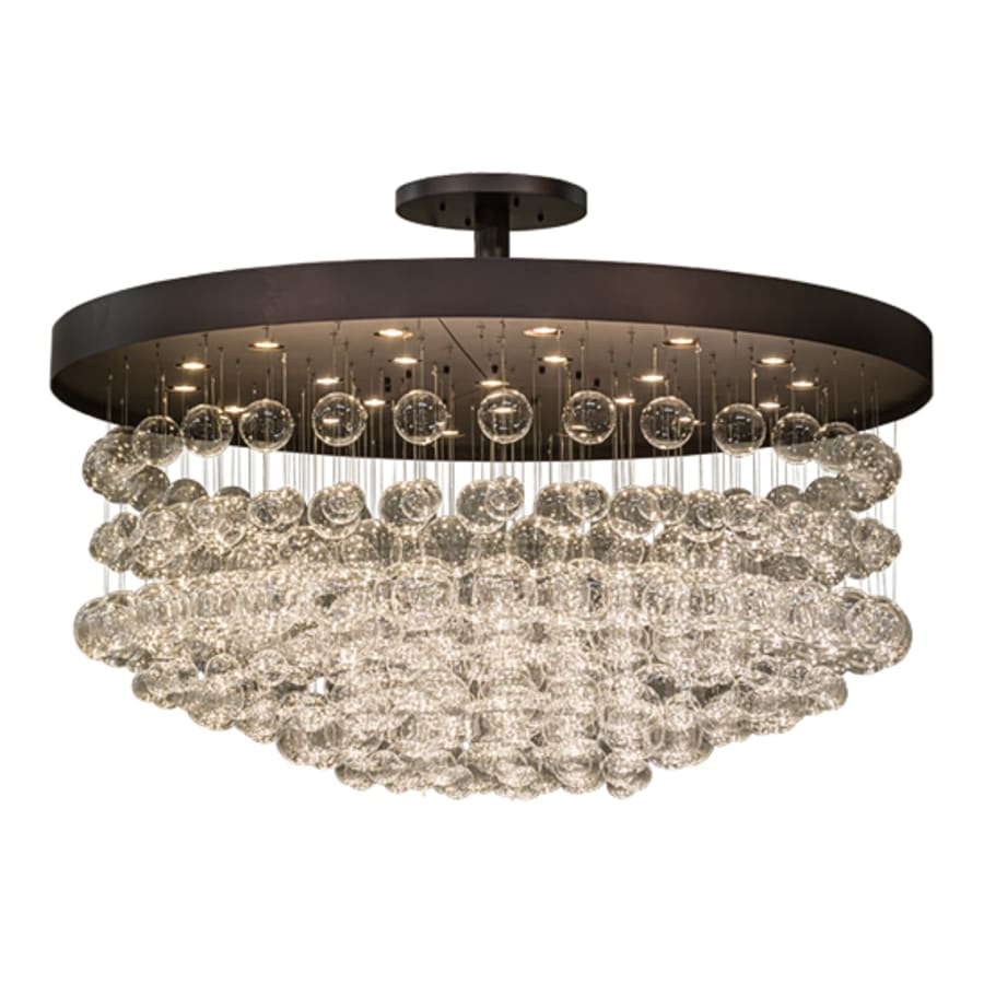 Meyda Tiffany Bulle 22 Light 72" Wide Semi-Flush Ceiling Fixture