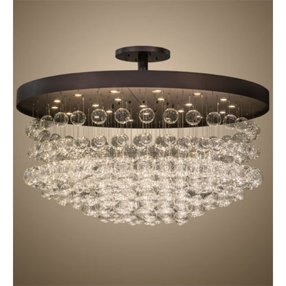 Meyda Tiffany Bulle 22 Light 72" Wide Semi-Flush Ceiling Fixture