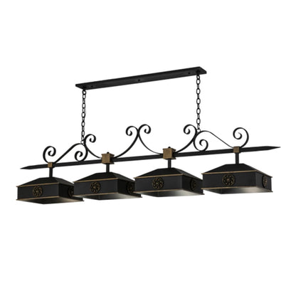Meyda Tiffany Stefano 4 Light 78" Wide Linear Pendant