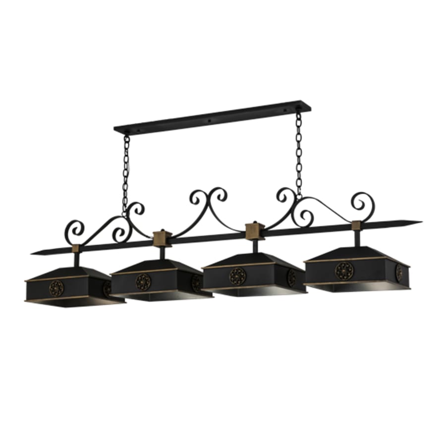 Meyda Tiffany Stefano 4 Light 78" Wide Linear Pendant