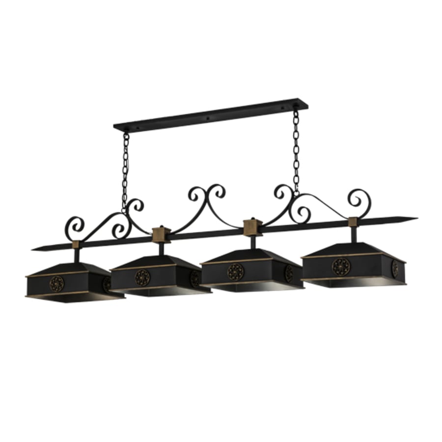 Meyda Tiffany Stefano 4 Light 78" Wide Linear Pendant