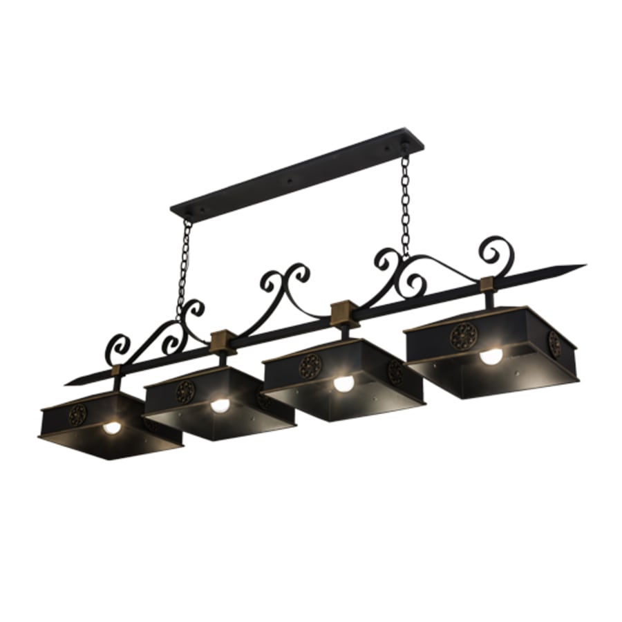 Meyda Tiffany Stefano 4 Light 78" Wide Linear Pendant