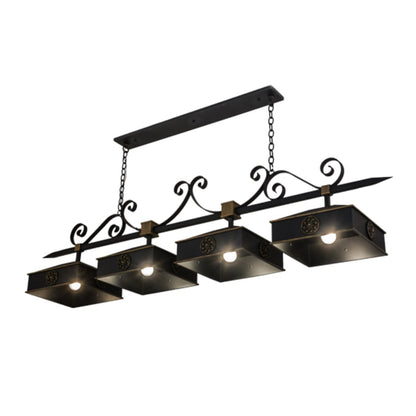Meyda Tiffany Stefano 4 Light 78" Wide Linear Pendant