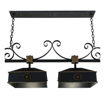 Meyda Tiffany Stefano 4 Light 78" Wide Linear Pendant