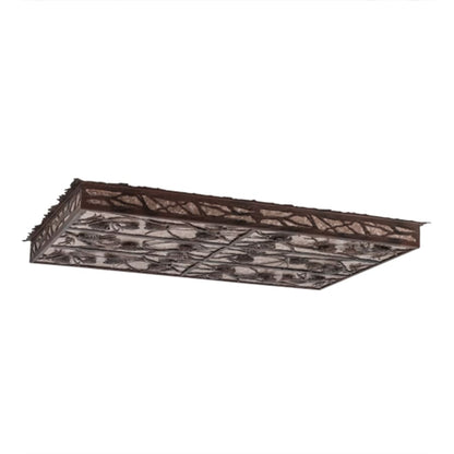 Meyda Tiffany Whispering Pines 51" Wide LED Flush Mount Ceiling Fixture