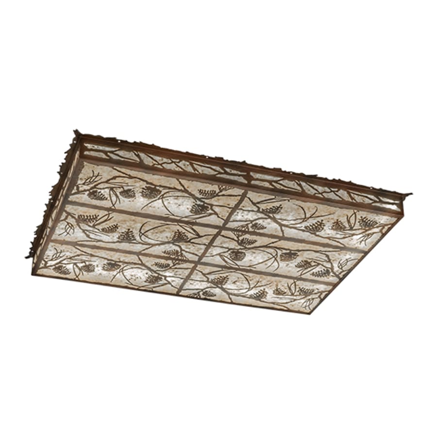 Meyda Tiffany Whispering Pines 51" Wide LED Flush Mount Ceiling Fixture