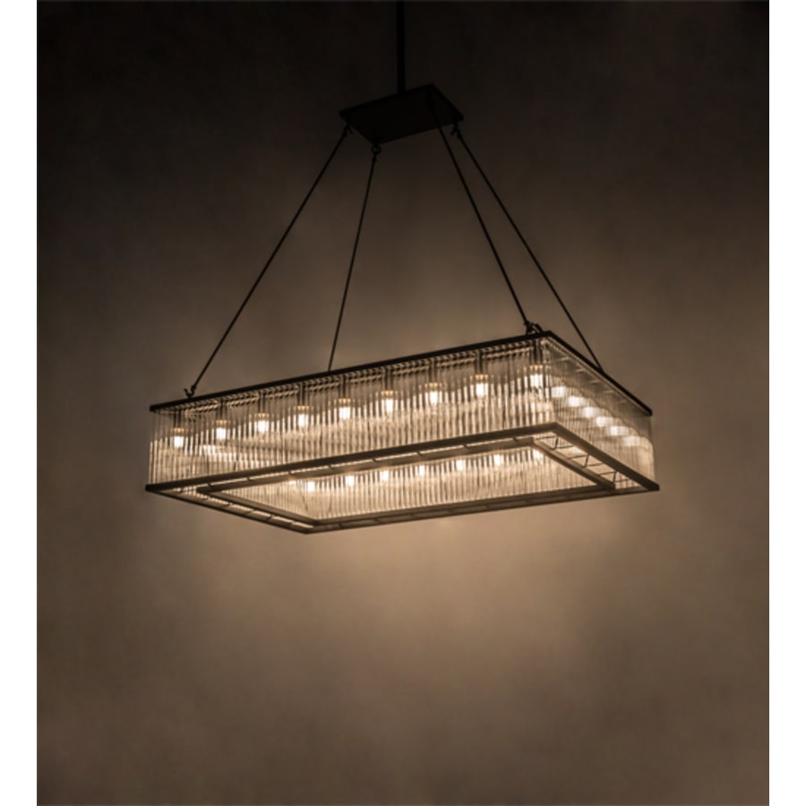 Meyda Tiffany Marquee 28 Light 60" Wide Linear Pendant