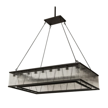 Meyda Tiffany Marquee 28 Light 60" Wide Linear Pendant