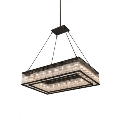 Meyda Tiffany Marquee 28 Light 60" Wide Linear Pendant