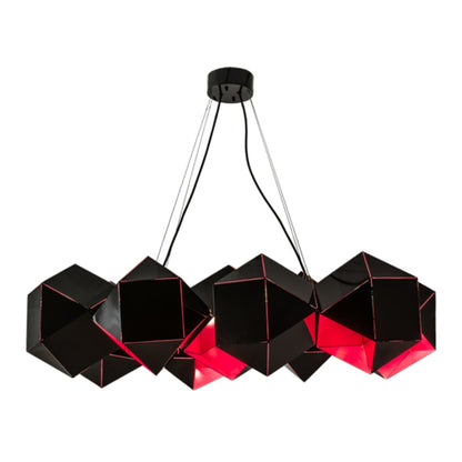 Meyda Tiffany Vierzehn 9 Light 40" Wide Abstract Linear Pendant