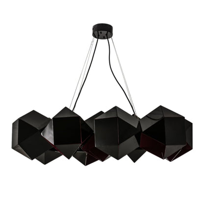 Meyda Tiffany Vierzehn 9 Light 40" Wide Abstract Linear Pendant