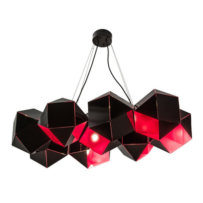 Meyda Tiffany Vierzehn 9 Light 40" Wide Abstract Linear Pendant