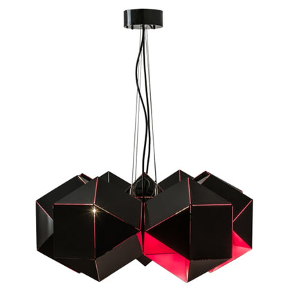 Meyda Tiffany Vierzehn 9 Light 40" Wide Abstract Linear Pendant