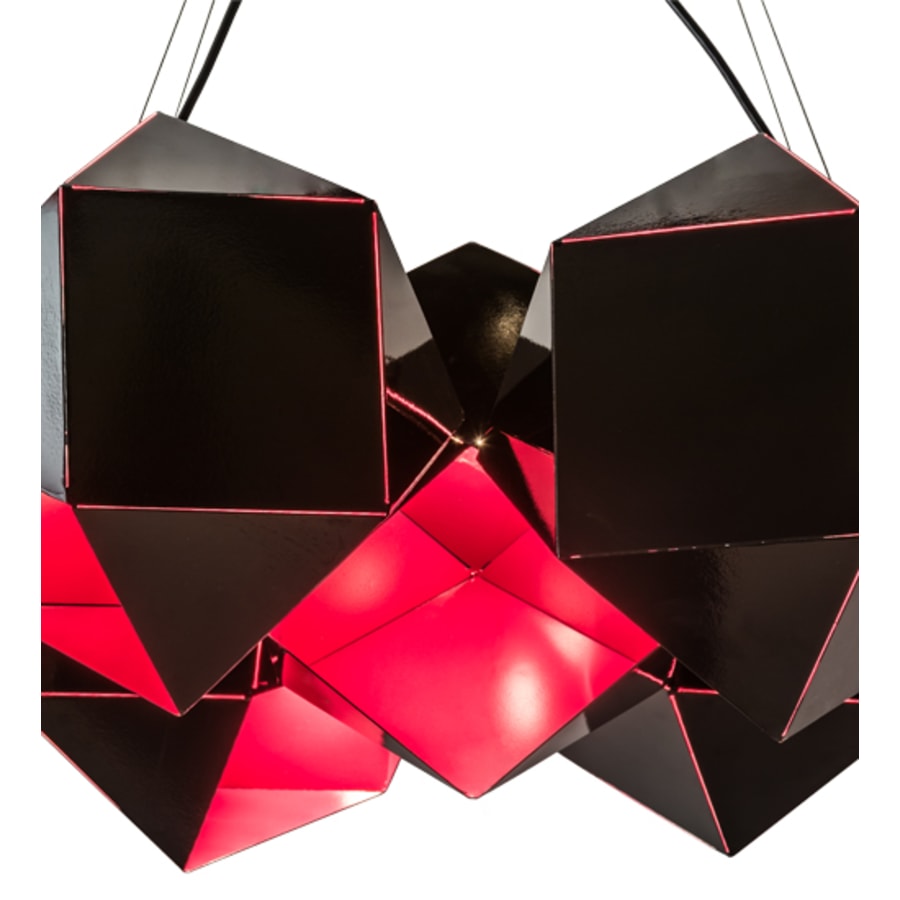 Meyda Tiffany Vierzehn 9 Light 40" Wide Abstract Linear Pendant