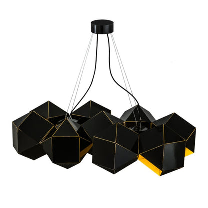 Meyda Tiffany Vierzehn 9 Light 40" Wide Abstract Linear Pendant