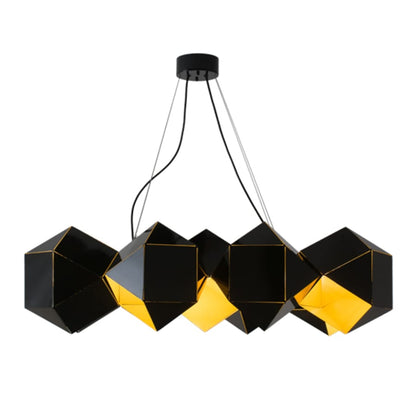 Meyda Tiffany Vierzehn 9 Light 40" Wide Abstract Linear Pendant