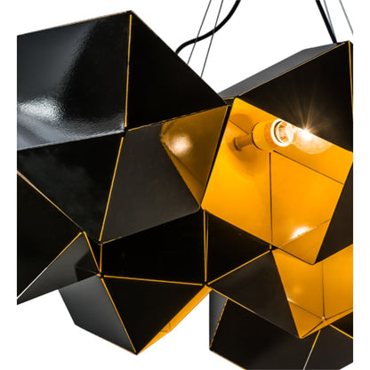 Meyda Tiffany Vierzehn 9 Light 40" Wide Abstract Linear Pendant