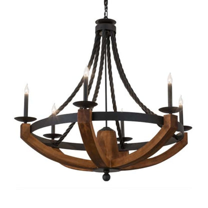 Meyda Tiffany Doyle 6 Light 42" Wide Taper Candle Style Chandelier