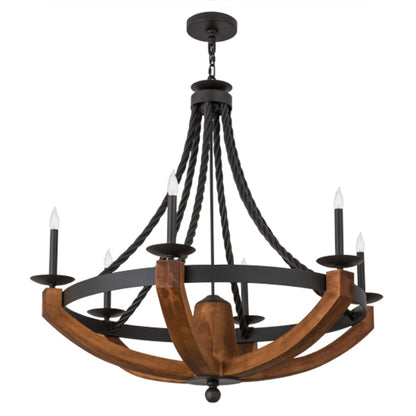 Meyda Tiffany Doyle 6 Light 42" Wide Taper Candle Style Chandelier