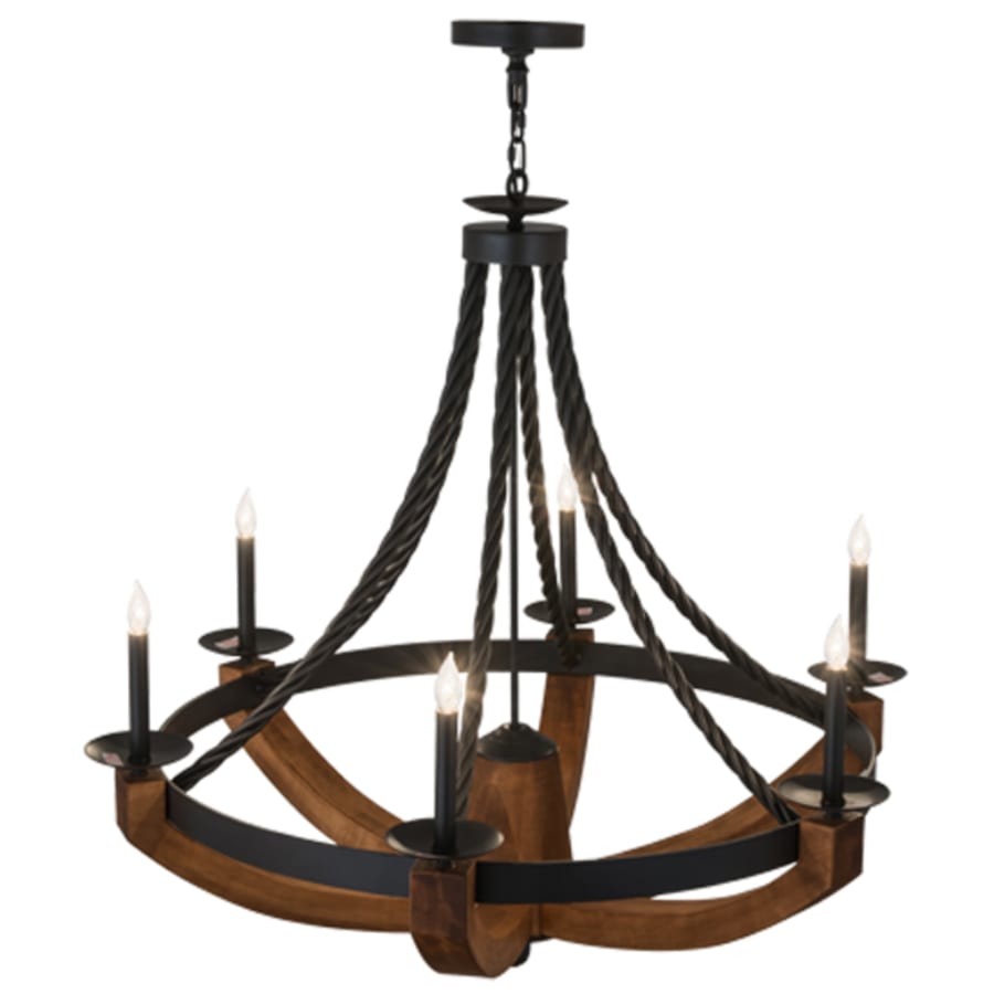 Meyda Tiffany Doyle 6 Light 42" Wide Taper Candle Style Chandelier