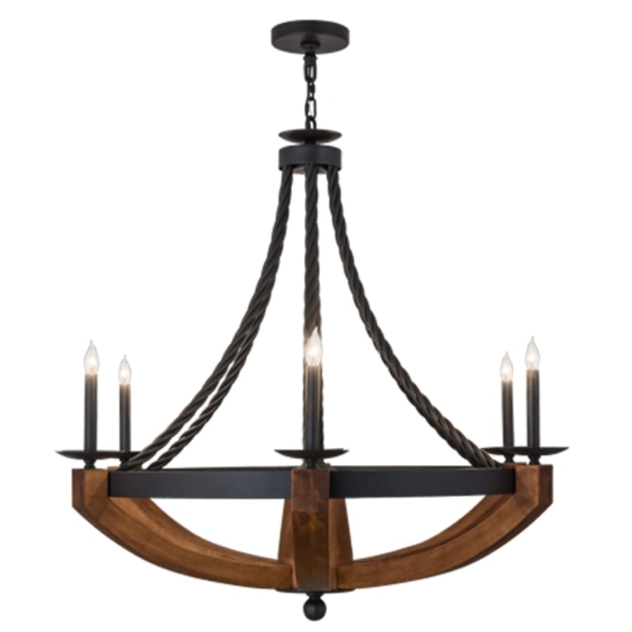 Meyda Tiffany Doyle 6 Light 42" Wide Taper Candle Style Chandelier