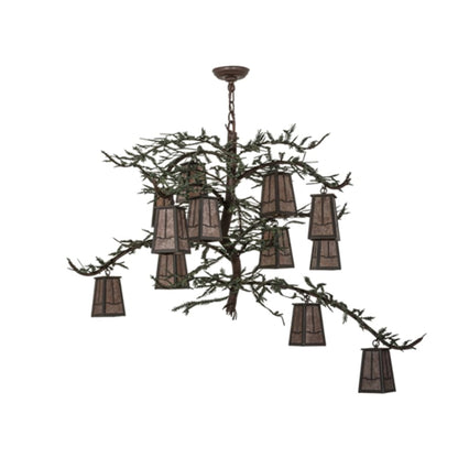 Meyda Tiffany Pine Branch Valley View 12 Light 52" Wide Chandelier
