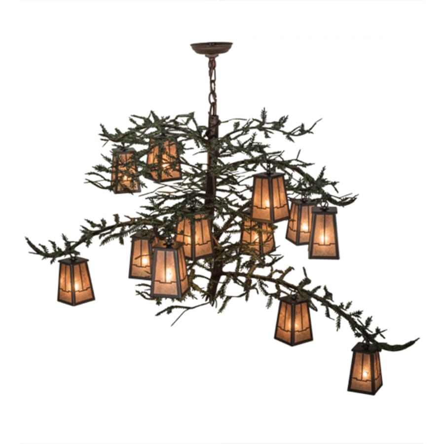 Meyda Tiffany Pine Branch Valley View 12 Light 52" Wide Chandelier
