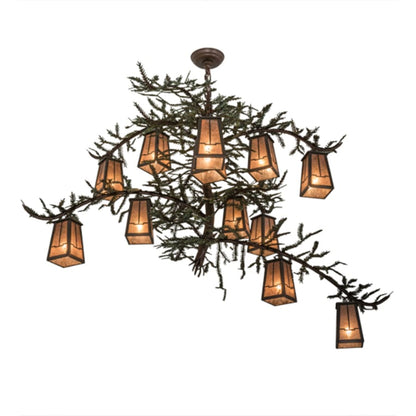 Meyda Tiffany Pine Branch Valley View 12 Light 52" Wide Chandelier