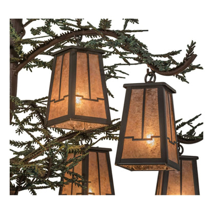 Meyda Tiffany Pine Branch Valley View 12 Light 52" Wide Chandelier