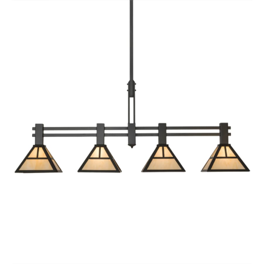 Meyda Tiffany Mission 4 Light 64" Wide Linear Pendant