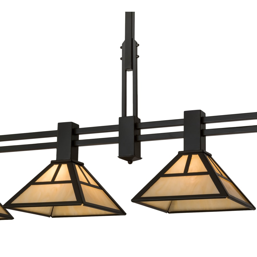 Meyda Tiffany Mission 4 Light 64" Wide Linear Pendant