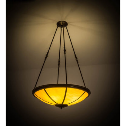 Meyda Tiffany Commerce 4 Light 32" Wide Pendant - Copper Vein Finish - GU24 Bulb Base