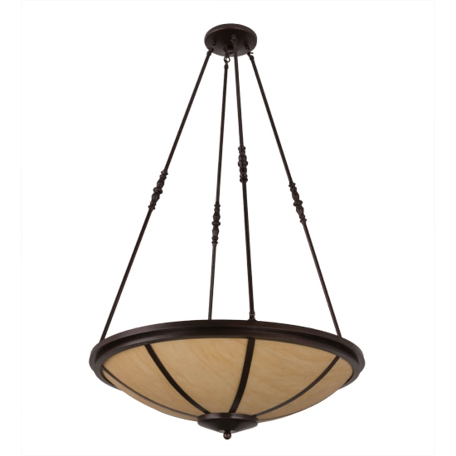 Meyda Tiffany Commerce 4 Light 32" Wide Pendant - Copper Vein Finish - GU24 Bulb Base