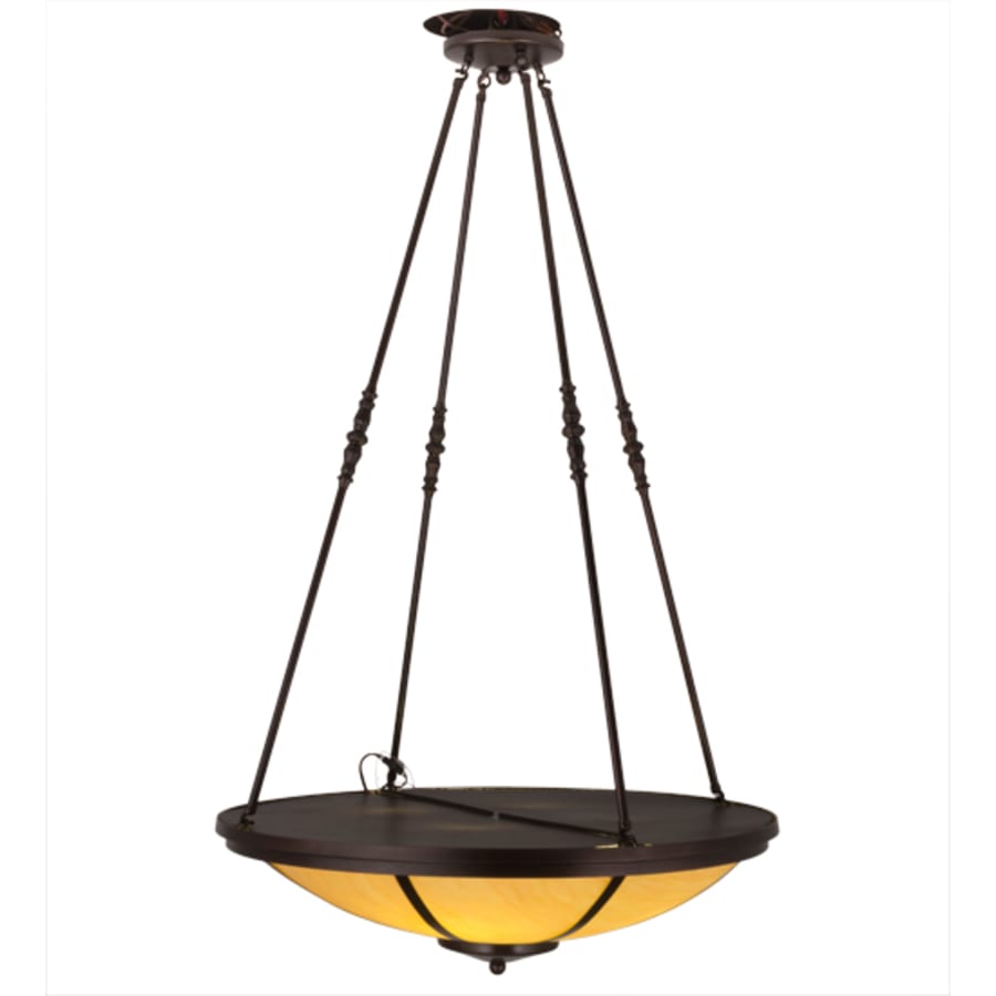 Meyda Tiffany Commerce 4 Light 32" Wide Pendant - Copper Vein Finish - GU24 Bulb Base