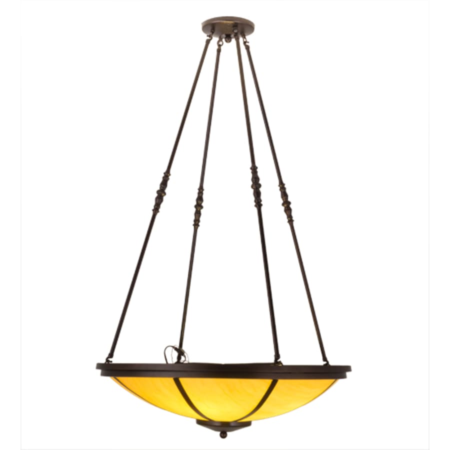 Meyda Tiffany Commerce 4 Light 32" Wide Pendant - Copper Vein Finish - GU24 Bulb Base