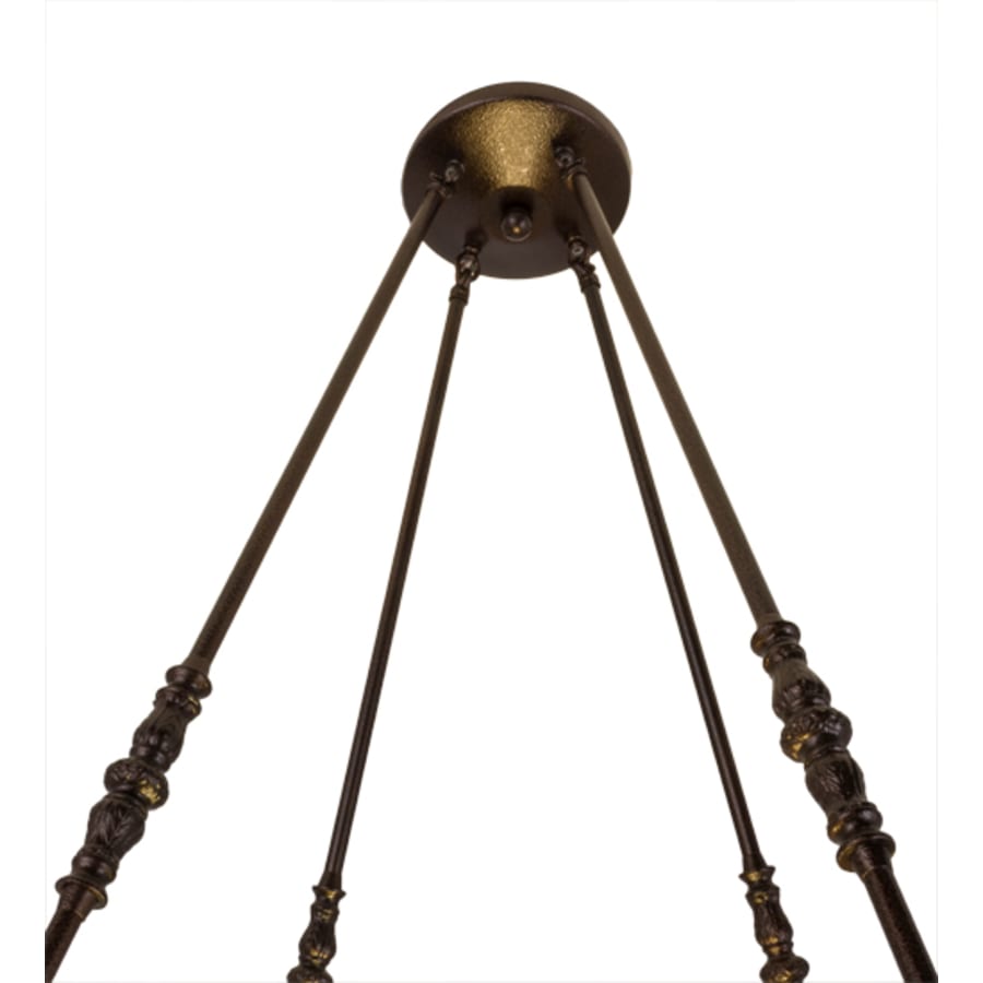 Meyda Tiffany Commerce 4 Light 32" Wide Pendant - Copper Vein Finish - GU24 Bulb Base