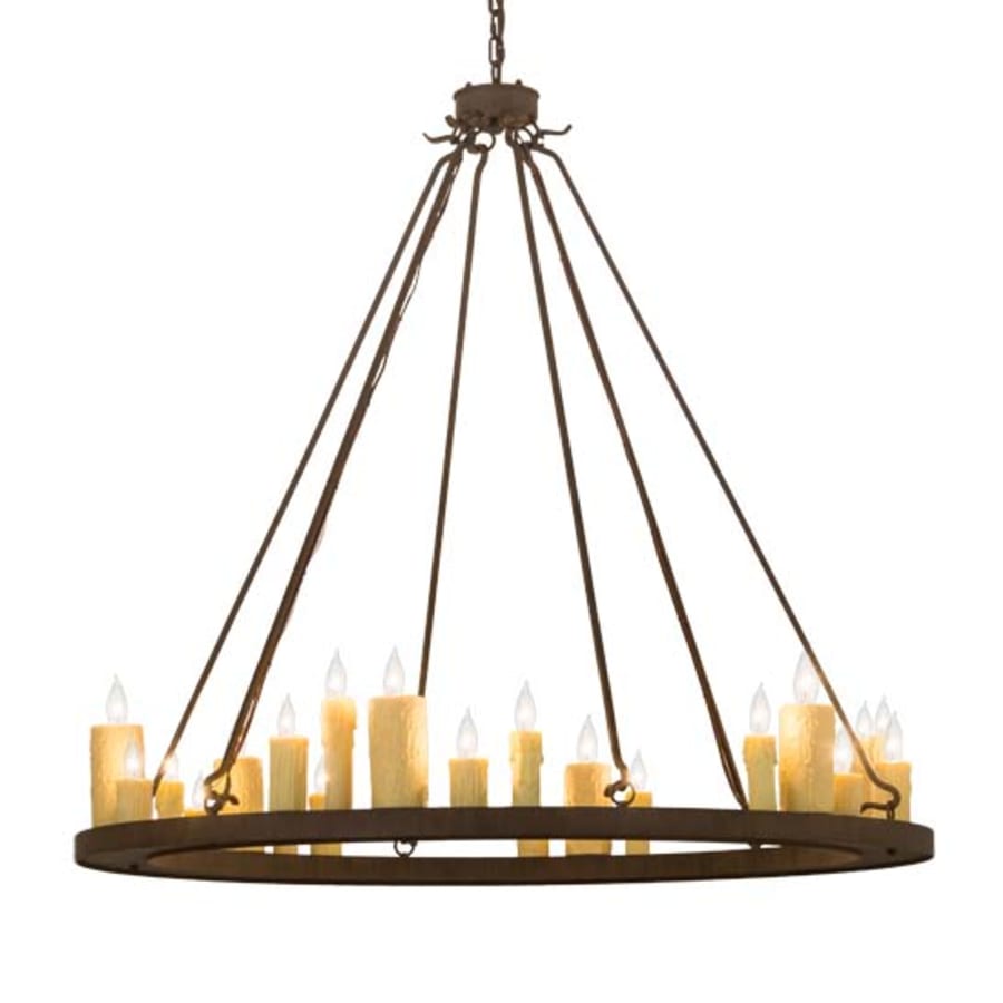 Meyda Tiffany Deina 24 Light 49" Wide Taper Candle Ring Chandelier