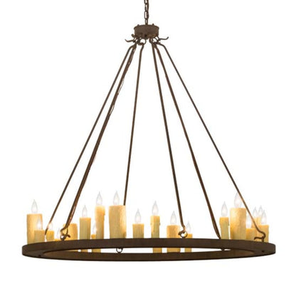Meyda Tiffany Deina 24 Light 49" Wide Taper Candle Ring Chandelier