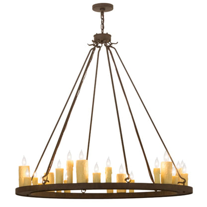Meyda Tiffany Deina 24 Light 49" Wide Taper Candle Ring Chandelier