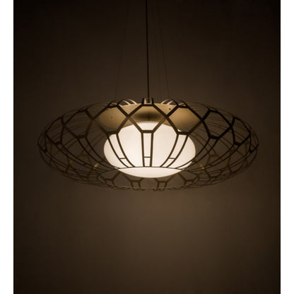 Meyda Tiffany Margo Mizner 3 Light 60" Wide Suspension Pendant