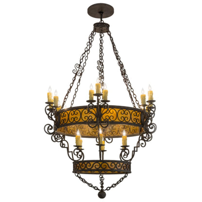 Meyda Tiffany Isabo 24 Light 48" Wide Taper Candle Style Chandelier