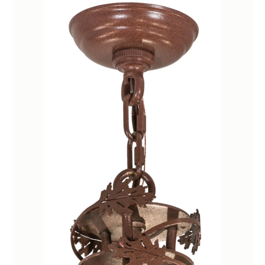 Meyda Tiffany Greenbriar Oak 9 Light 34" Wide Taper Candle Style Chandelier