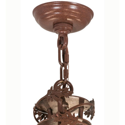 Meyda Tiffany Greenbriar Oak 9 Light 34" Wide Taper Candle Style Chandelier
