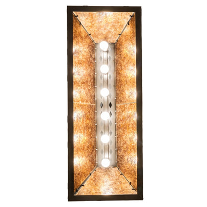 Meyda Tiffany Wildlife Through the Trees 6 Light 50" Wide Linear Pendant