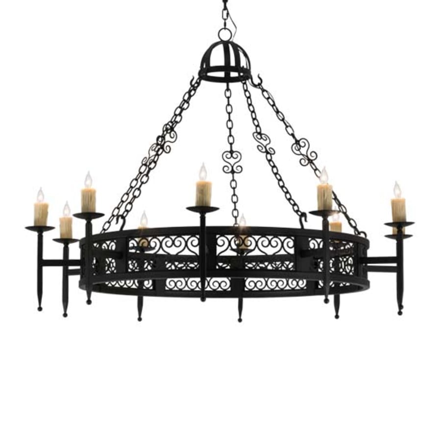 Meyda Tiffany Toscano 10 Light 60" Wide Taper Candle Style Chandelier