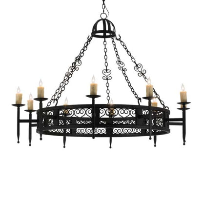 Meyda Tiffany Toscano 10 Light 60" Wide Taper Candle Style Chandelier