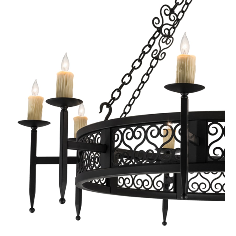 Meyda Tiffany Toscano 10 Light 60" Wide Taper Candle Style Chandelier