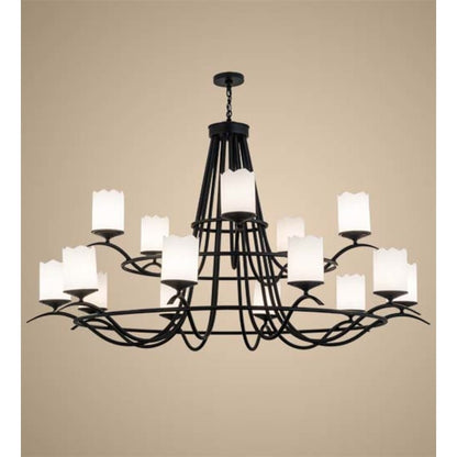 Meyda Tiffany Octavia 15 Light 78" Wide Ring Chandelier