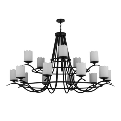 Meyda Tiffany Octavia 15 Light 78" Wide Ring Chandelier