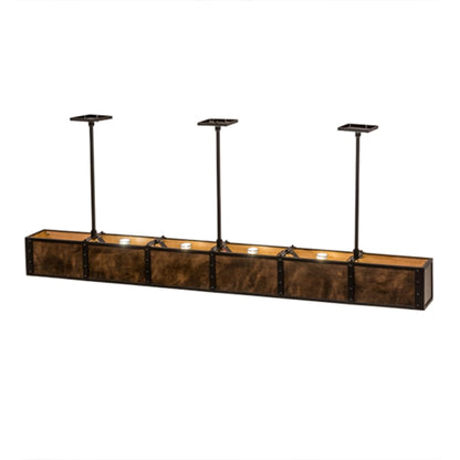 Meyda Tiffany Giradeau 9 Light 72" Wide Linear Pendant